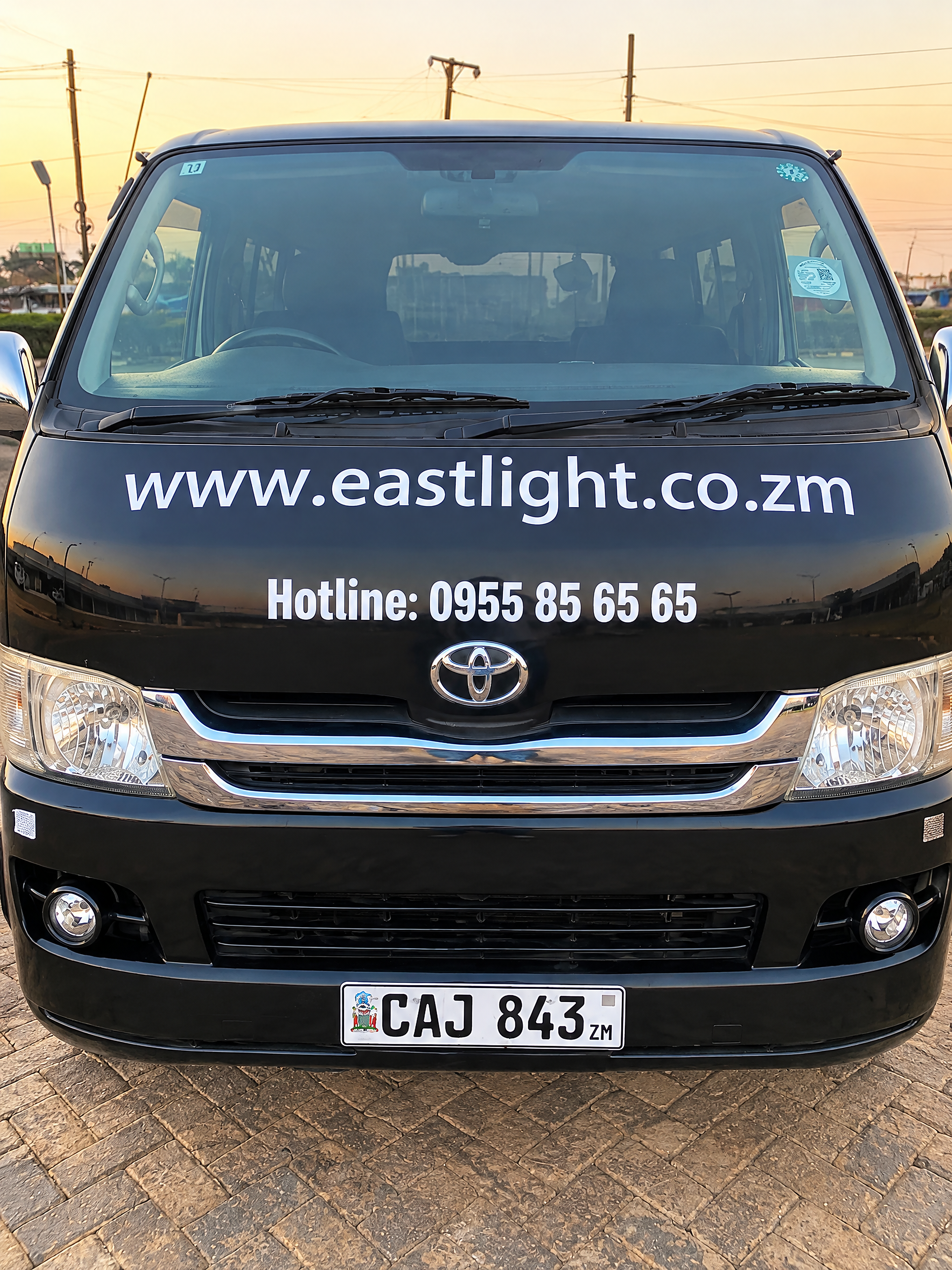 Eastlight delivery van viewed from the front